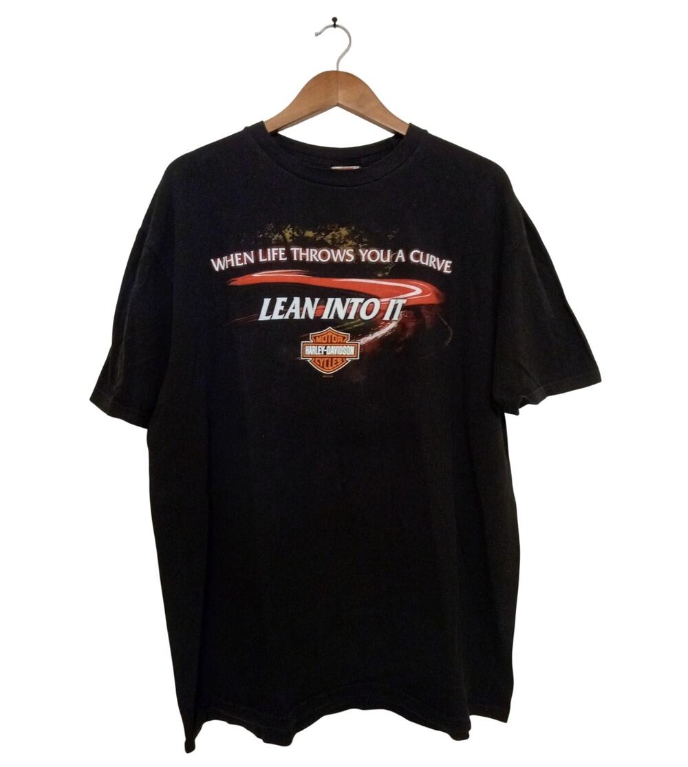 Vintage Y2K Harley Davidson T-Shirt Cajun Lafayette LA Biker Graphic Tee SZ XXL